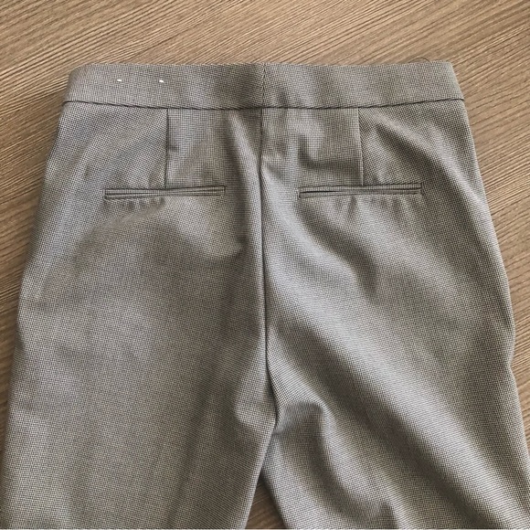 White and black high waisted flare slacks - Picture 6 of 7